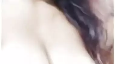 Beautiful Desi wifey teases with her big breasts posing for XXX cam