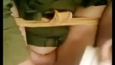 Desi charmer pisses in bathroom and shows off pussy to her XXX lover