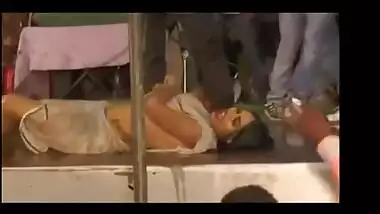 Wet Dance Sexy Boob Show on stage