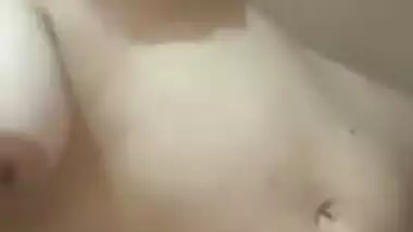 Sexy Indian Punjabi girl stripping nude on selfie cam