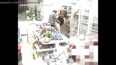 Store Owner Having Anal Sex Recorded In CCTV Camera