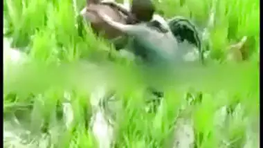 Lovers caught fooling around outdoor by river in hot Desi mms clip