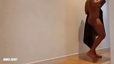 I Dropped The Towel In Front Of The Delivery Man - He Helped Me To Put It Back On