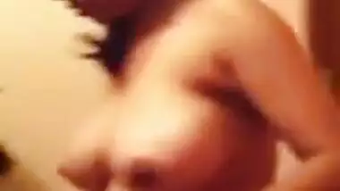 Desi hottie puts on clothes in front of hubby who likes to film porn