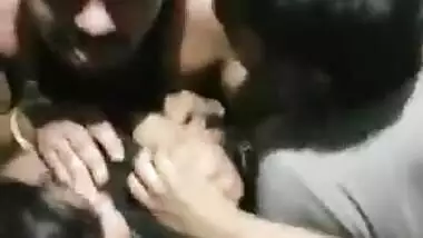 Desi girl stuck between boys n boobs enjoyed by group of friends Ready for gangbang