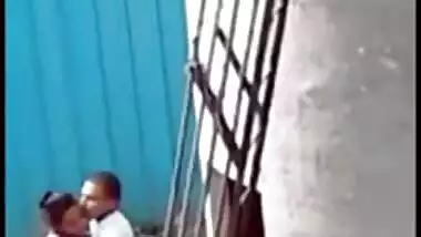 Naughty Desi wife cheating, outdoor sex act recorded by a voyeur on mobile