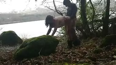 Shameless indian hottie has risky sex in public by the lake while strangers watch desi chudai POV Indian