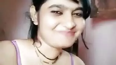 Whorish Indian wife flashes pussy and next step is to show tits