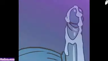 *FUTA ALERT* Futa girl's cock ready to cum is sucked by a horny ghost | Hentai Animations | P2