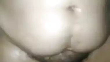 Fat Indian woman with huge XXX tits before sex permits hubby to touch muff
