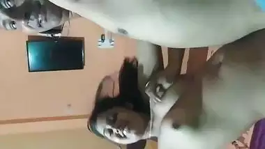 Hot desi beauty riding dick with BF XXX video