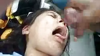 Indian didn't want nut in her face so I shoved it down her mouth..... add my Instagram fatzchargedup74