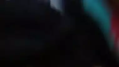 Horny girl pressing boobs hard