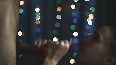 Babe gave me a sloppy blowjob and I fucked her pink warm pussy